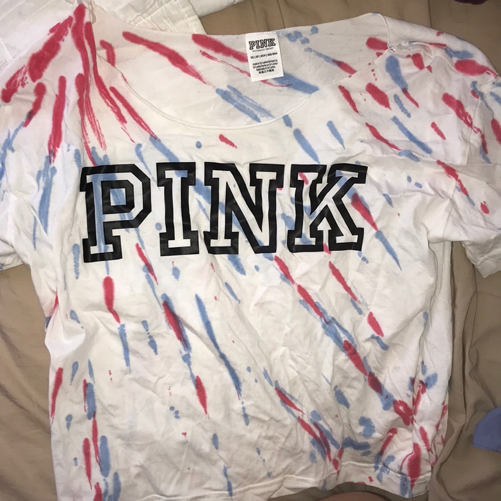 Red white and blue crop top